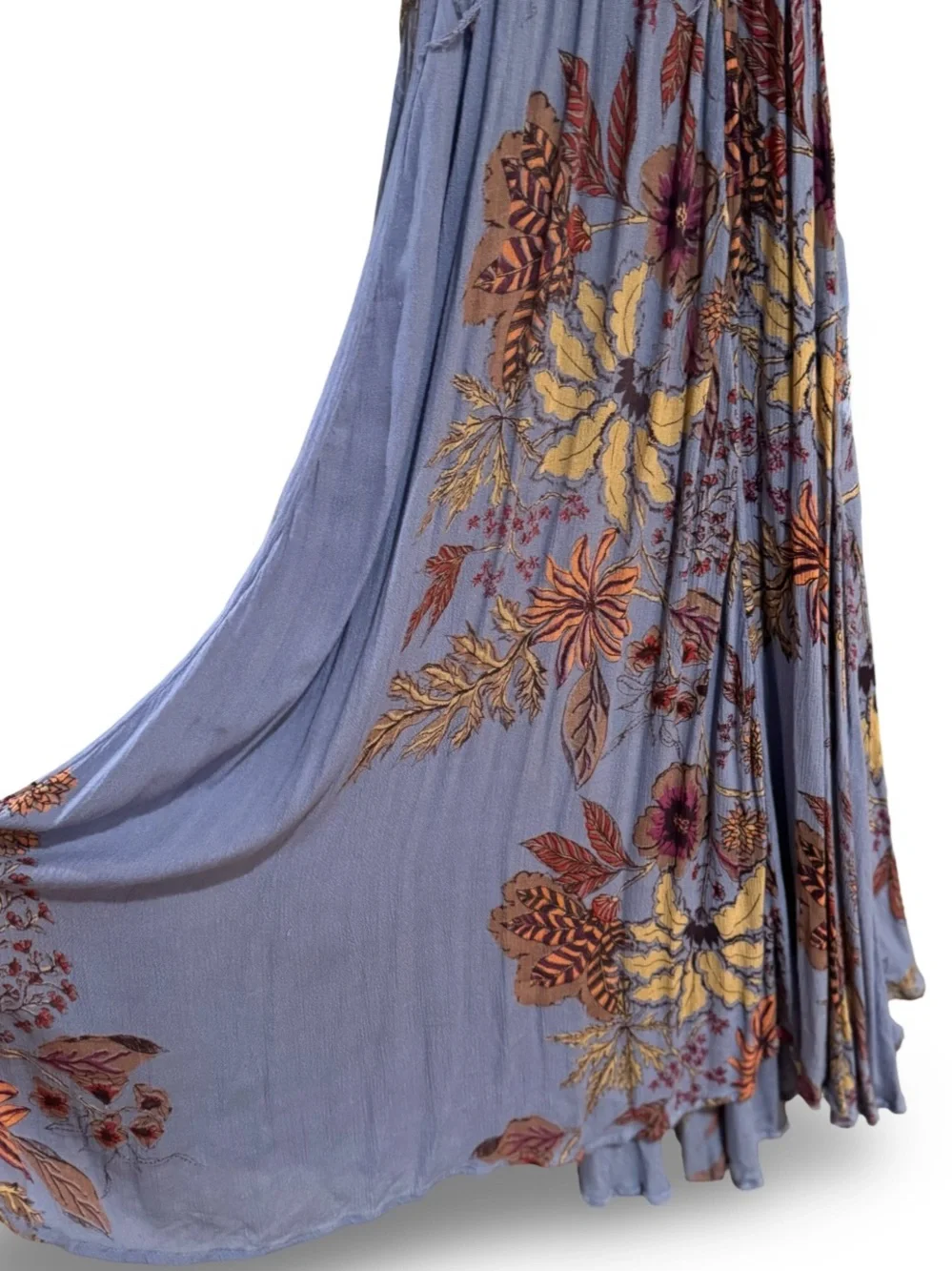 Free People Seasons in the Sun vintage Lavender Floral High-Low Midi Dress